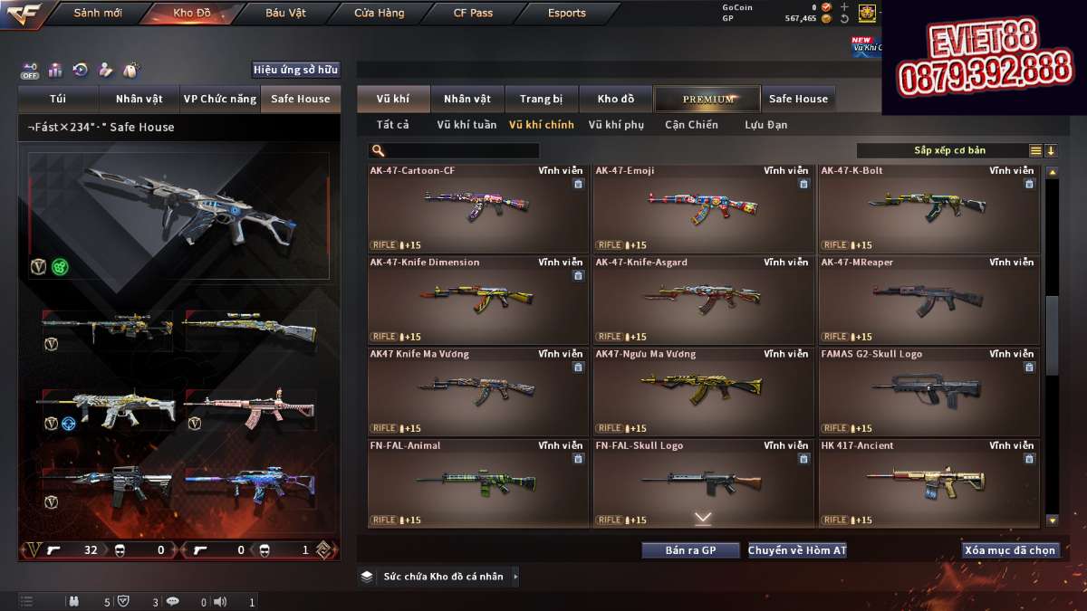 shop acc cf uy tin gia re
